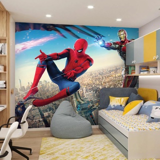 Papel de Parede Homem Aranha Quebrando Parede