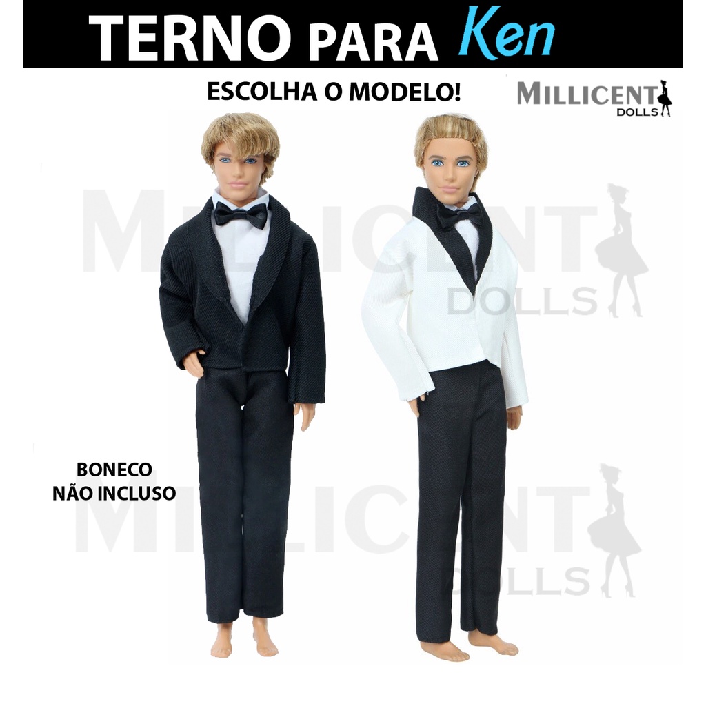 1 Terno Luxo Ken Preto ou Branco Namorado Barbie