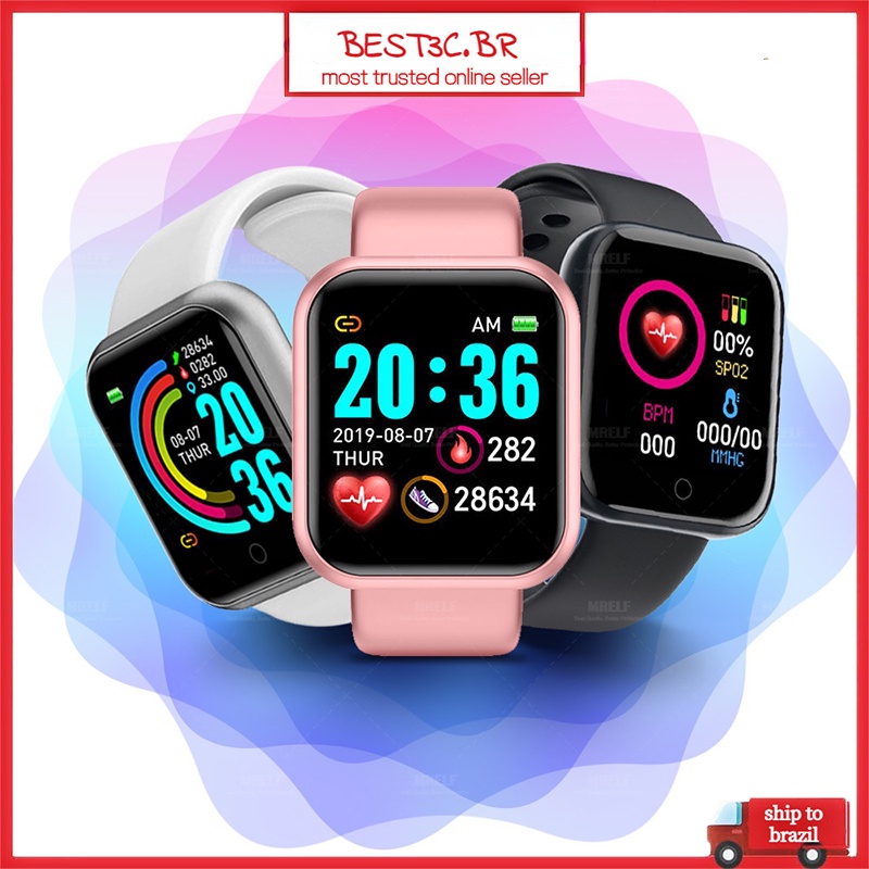 Smartwatch D20/y68 Sistema Android e Ios, Aplicativo + Pulseira - Smart  Watch - Smartwatch e Acessórios - Magazine Luiza