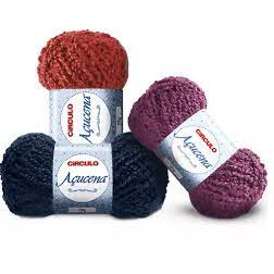 Lã Açucena - Fio Boucle, Crochê, Trico, Cabelo de Boneca 100g