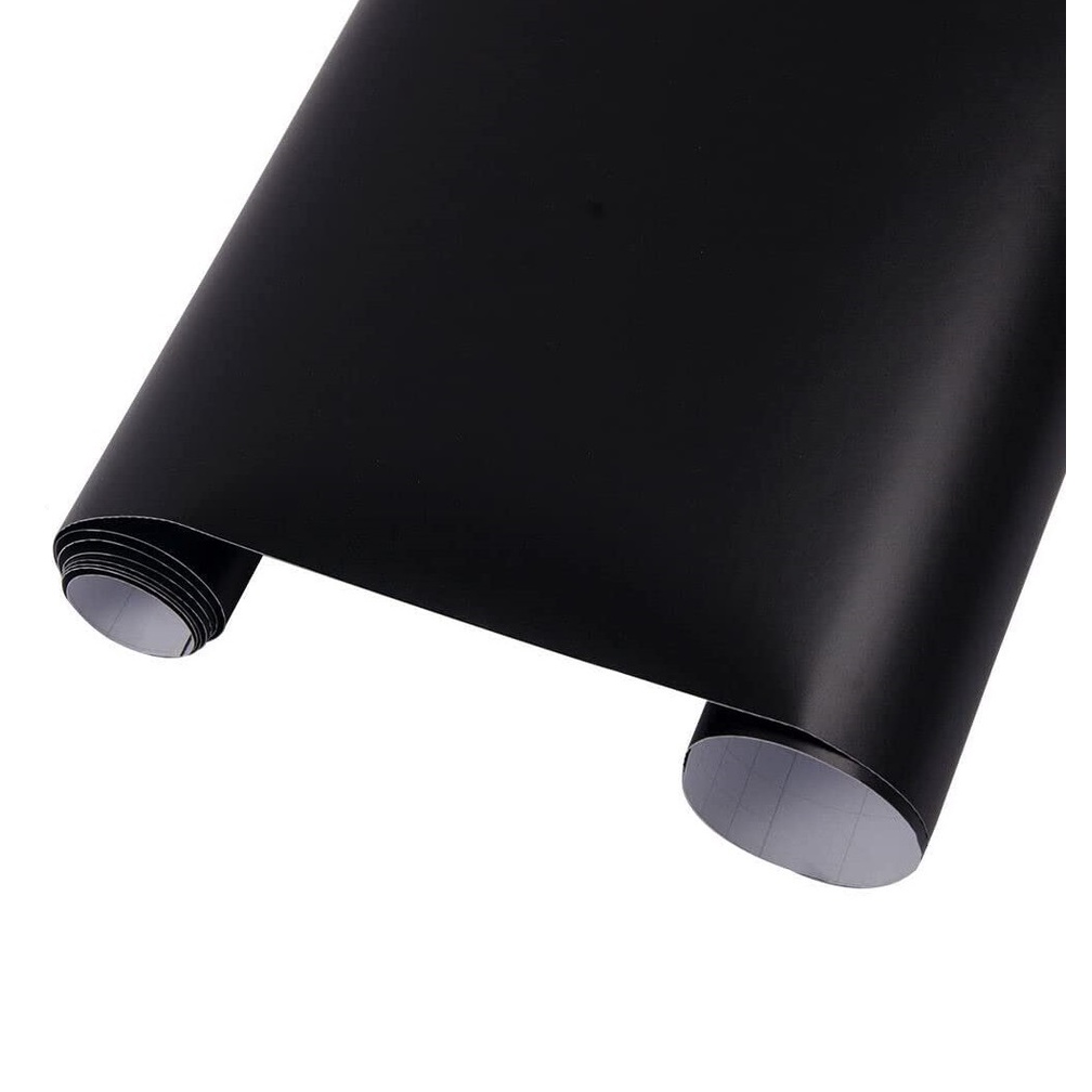 Papel Adesivo Preto Fosco Cm X Cm Para Envelopamento De Moveis