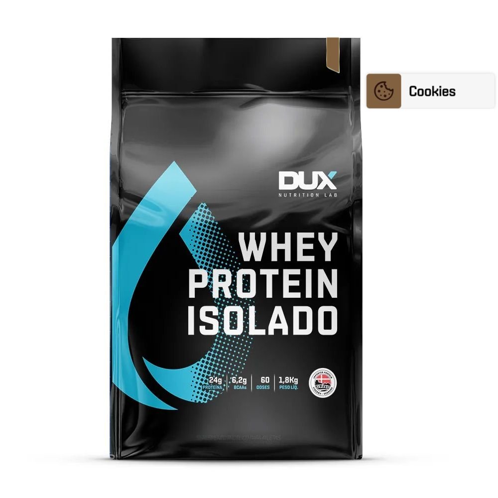 Whey Protein Isolado Cookies 1800g – Dux Nutrition