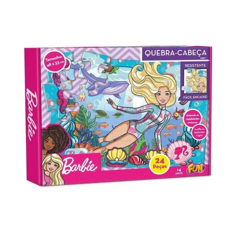 Quebra-Cabeça – Barbie – 150 Peças – 31 cm x 45 cm – Grow - RioMar Recife  Online