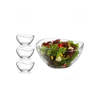 Kit 4 Bowl De Sobremesa Redondo Vidro Vira Lav 310ml - Vitrizi