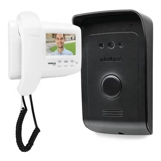 Video Porteiro com câmera Interfone Tela Lcd Visão Noturna Intelbras eletronico residencial casa loja comércio durável fácil instalação abre portão trava elétrica