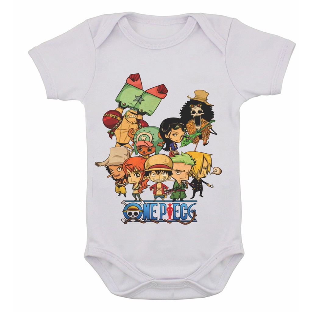 Body Infantil Bebê One Piece Anime Pirata Cosplay Monkey D Luffy Geek -  Desconto no Preço