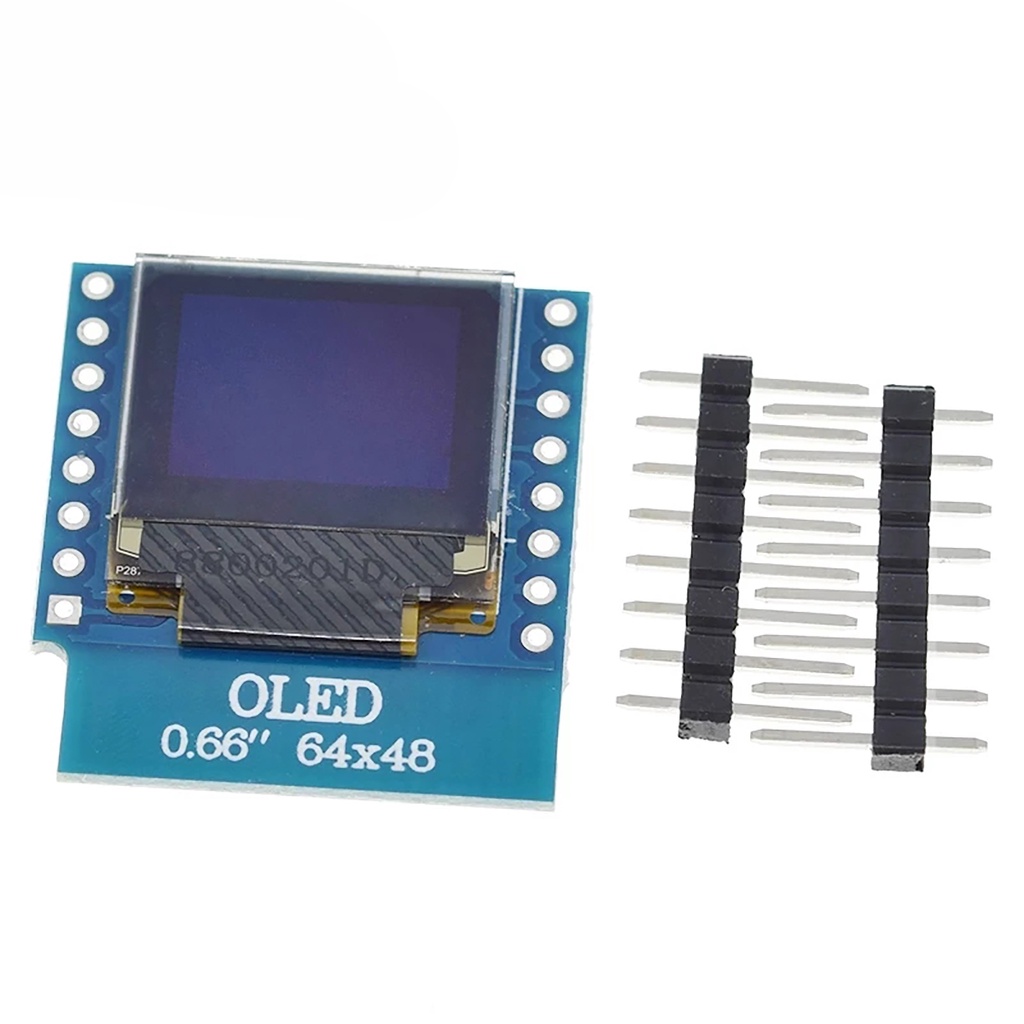 Buy OLED Shield for WeMos D1 mini 0.66 inch 64X48 IIC I2C online in