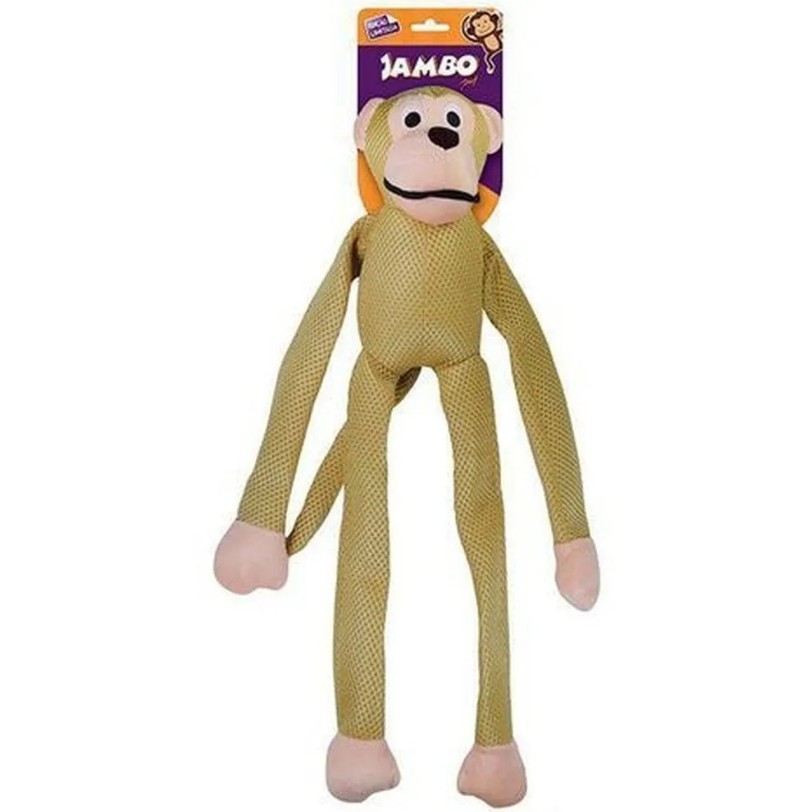 Brinquedo Macaco Pelúcia Kelev Jambo Tam G Para Cães Cor Marrom Desenho  Macaco Kelev