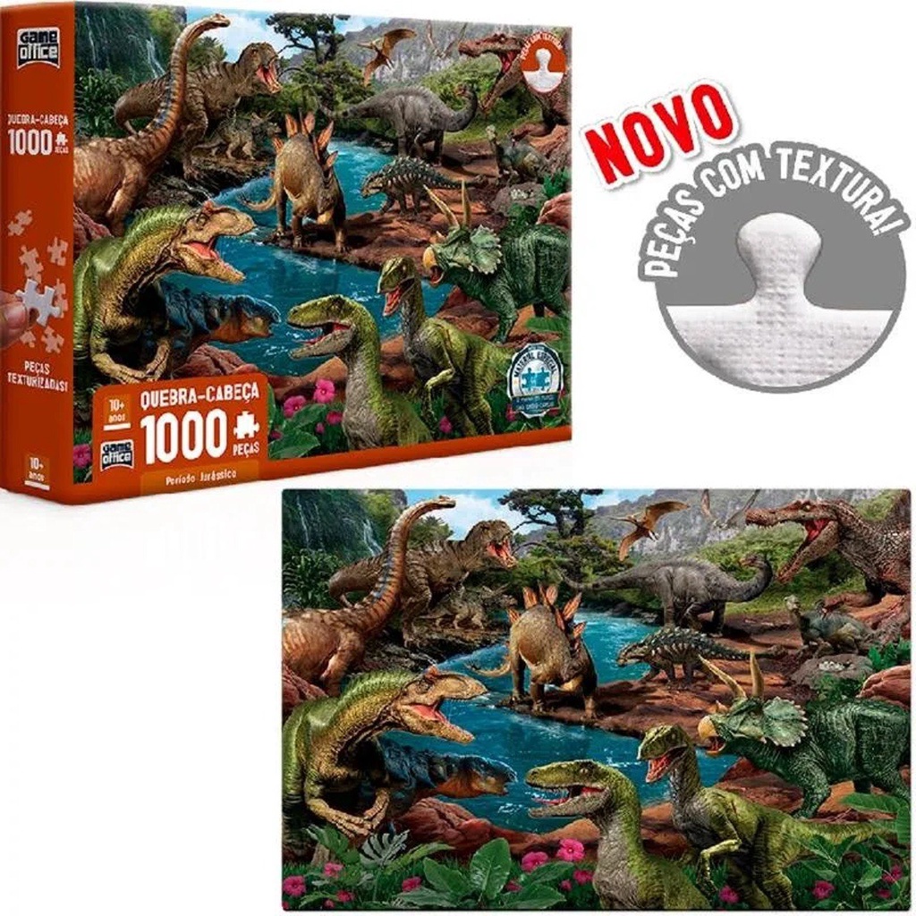 QUEBRA-CABEÇA VILA DOS DINOSSAUROS COM 104 PEÇAS – Mini Toys