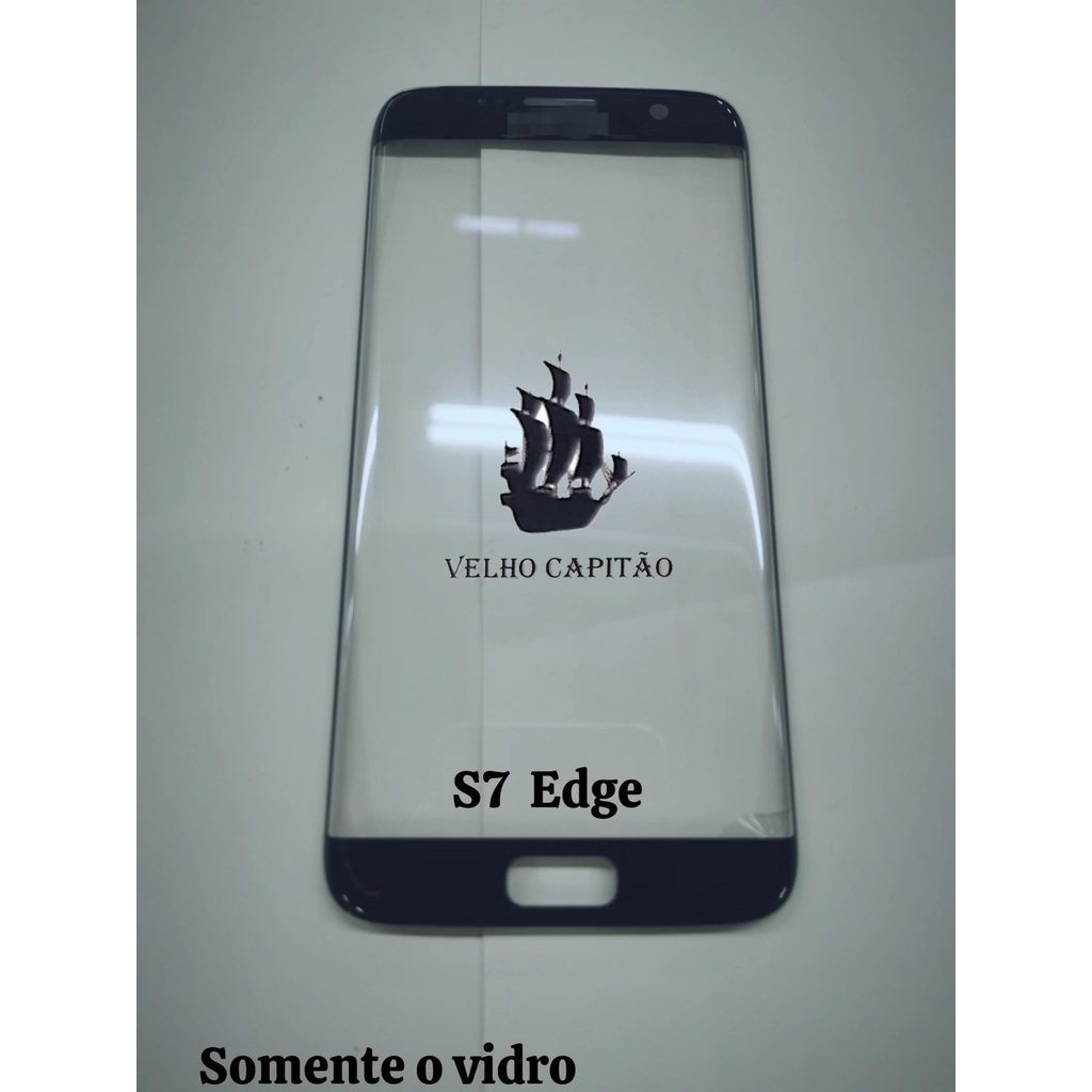 Vidro Frontal Da Tela Celular Samsung S7 Edge Somente O Vidro Para Recupera Tela Com Vidro