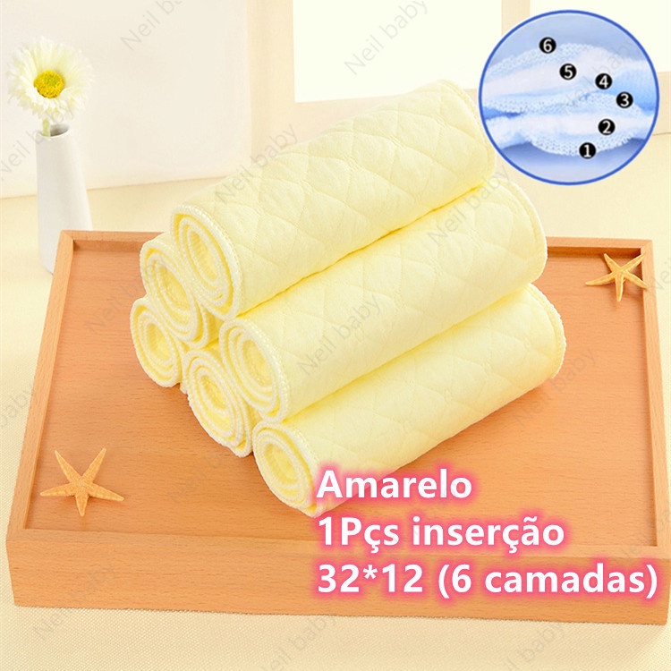 (Neil Baby) fralda ecológica Ecologico Fralda Reutilizável Happy Flute ...