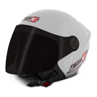 Capacete Moto Aberto Pro Tork Feminino Branco 60 Viseira Fumê