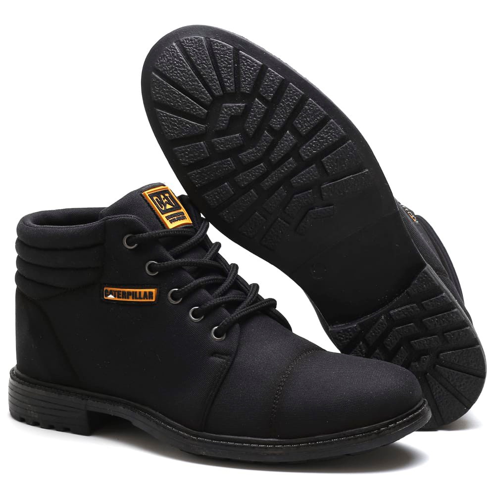 Bota de trabalho masculina Caterpillar 6 precisão impermeável biqueira  composta trigo 90808