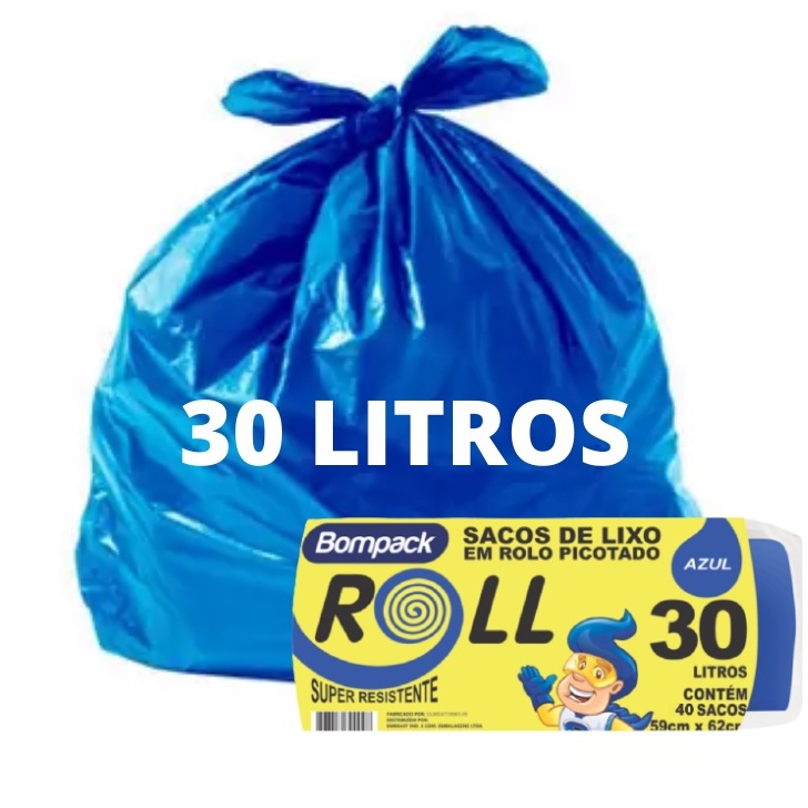 Sacos para Lixo Mega Fort Roll 30l 40sc - Aromasil com o Melhor Preço é no  Zoom