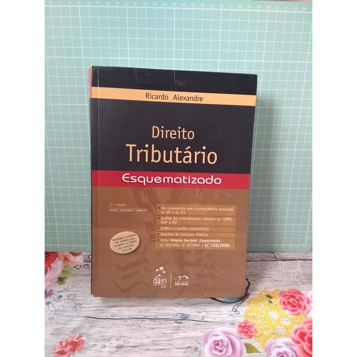 Direito Tributário Esquematizado 3ª Edição Ricardo Alexandre livro ...