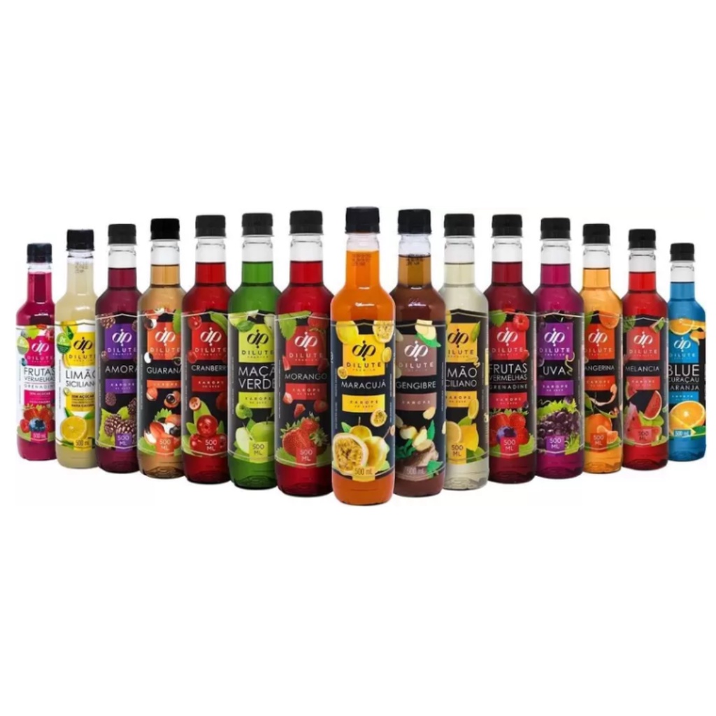 Xarope Dilute para Drinks Soda Italiana 500ml Dilute Premium Shopee