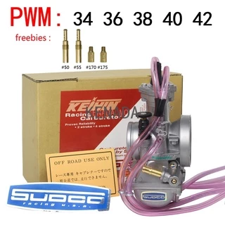 Carburador Keihin koso pwk pwm 34/36/38/40/42MM Guilhotina Competição