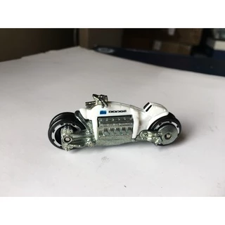 motocicleta Dodge Tomahawk branca super moto da Hot Wheels chega a mais de 500 km / hora