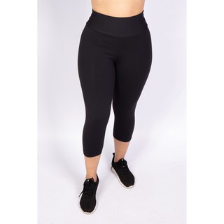 Calça Legging Corsário Suplex Cintura Alta - Capri para Academia Fitness