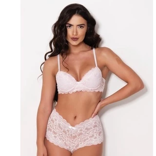Conjunto Lingerie Rendado Com Calcinha Calesson Moda Intima Feminino