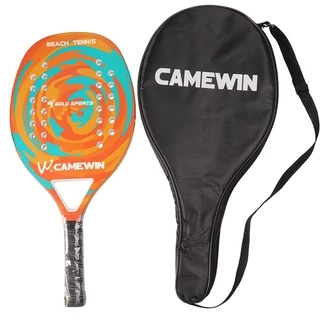 Raquete Gold Sports Beach Tennis Em Carbono II - Performance - Camewin Com Capa em Oferta na Shopee
