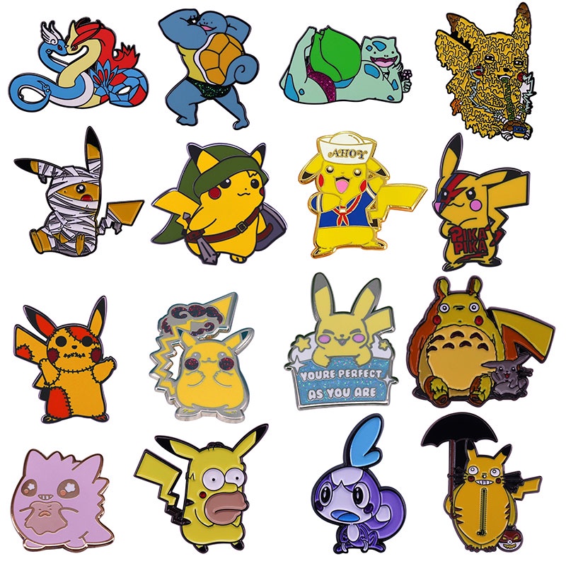 Broche Decorativo Pokemon Fofo Dos Desenhos Animados - Escorrega o Preço