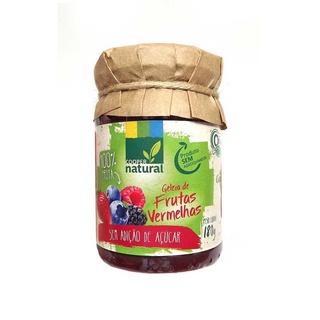 Geleia Orgânica Frutas Vermelhas Zero Coopernatural 180g
