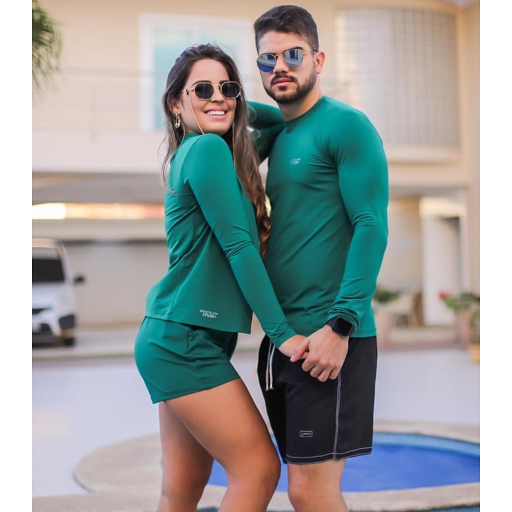 Blusa proteção uv feminina 2024 praia