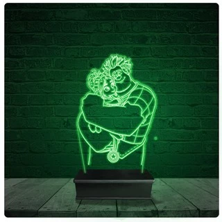Luminária Abajur Acrílico Led - Disney Detona Ralph 02