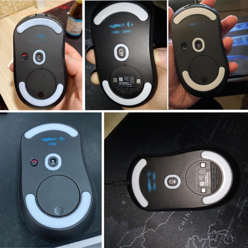 TALONGAMES Piedini In Vetro Per Mouse Logitech G703 / G603 / G403 - Ultra Resistenti, Super Lisci, Bordo Arrotondato (Nero)