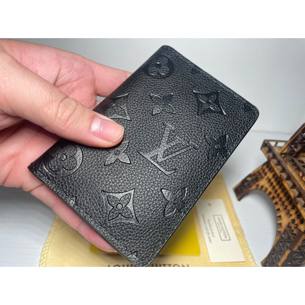 Porta Cartões Masculino Monogram Relevo Baixo Couro Legitimo Canvas Top  Premium Linha Italiana Louis Vuitton - Escorrega o Preço