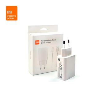 Carregador Xiaomi Original Tipo C Turbo Redmi Note 7 8 9 Mi8