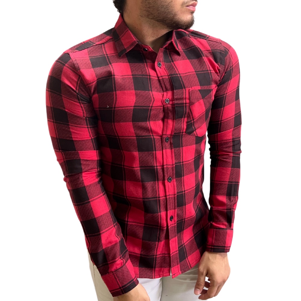 Urban classics Camisa Xadrez De Flanela Padded Preto