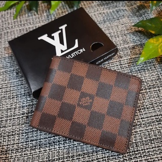 Carteira masculina LV preta na marktub import