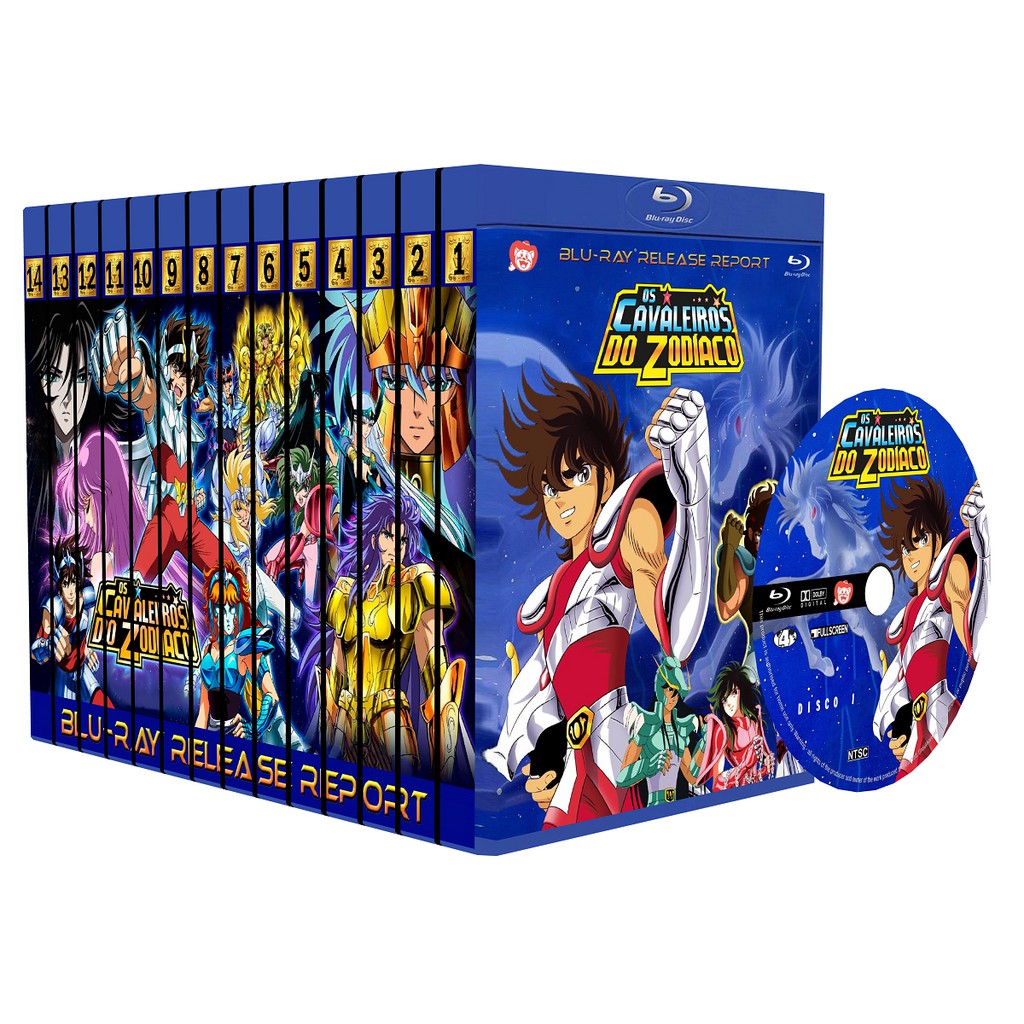 Box Blu-ray Os Cavaleiros do Zodíaco - Edição completa | Shopee Brasil