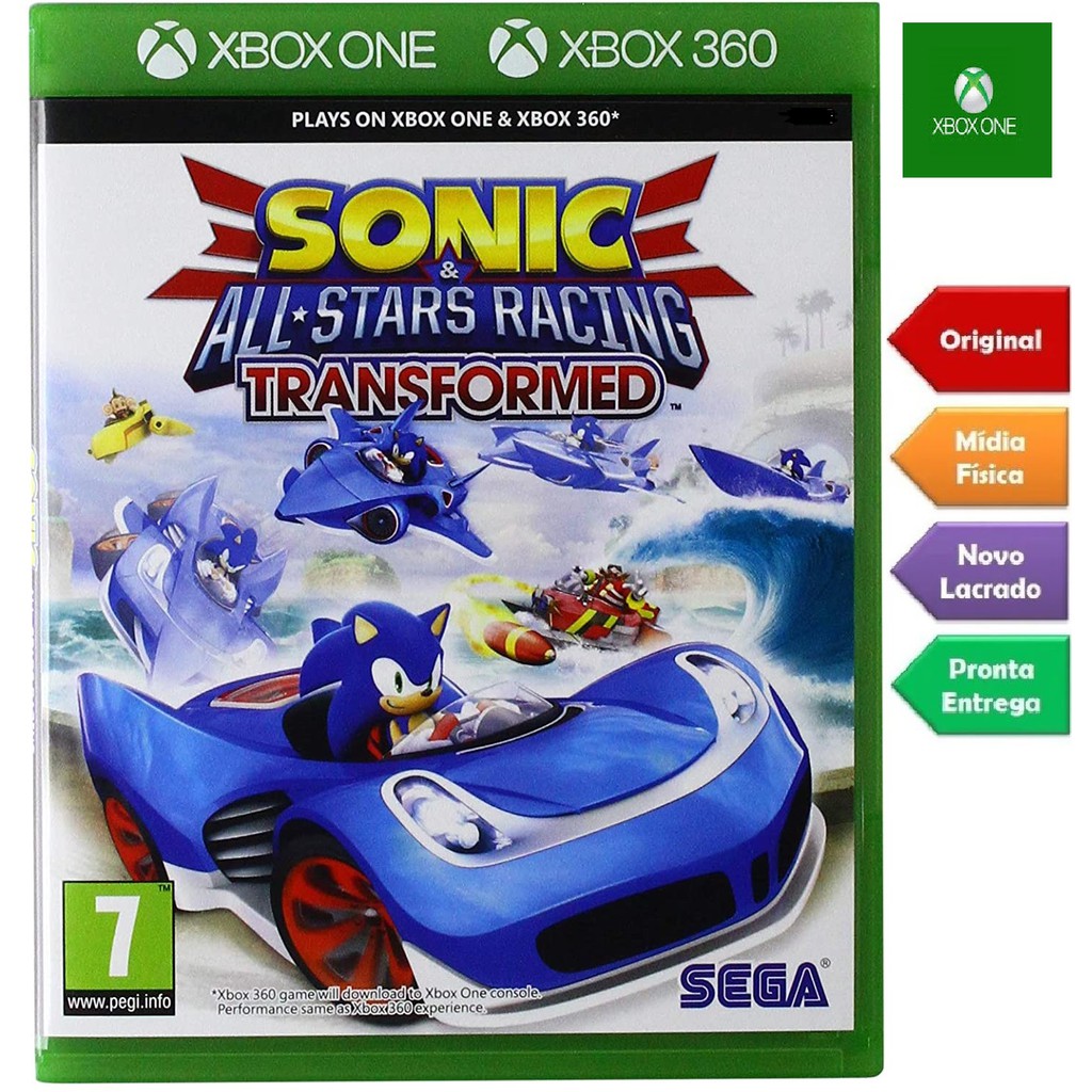 Jogo Sonic & All Star Racing Transformed Xbox 360 Sega com o