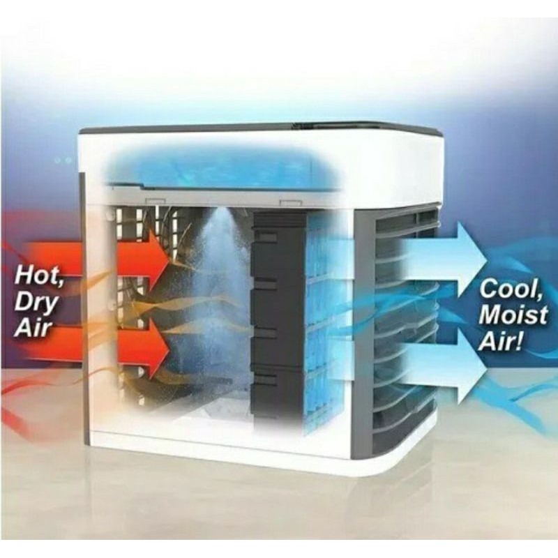 Mini Ar Condicionado Portátil Arctic Air Cooler Umidificador Climatizador Luz Led
