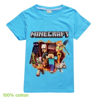 Minecraft 2021 Nova Crianças Dos Desenhos Animados Meninos Roupas
