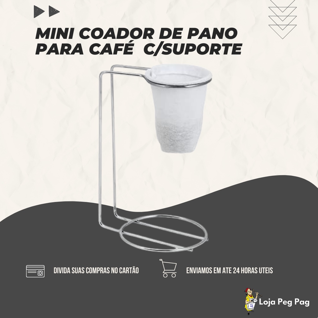 Mini Coador de Pano para Café Suporte 15cm | Shopee Brasil