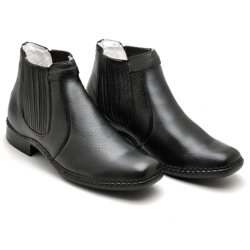 Bota masculina store couro de carneiro