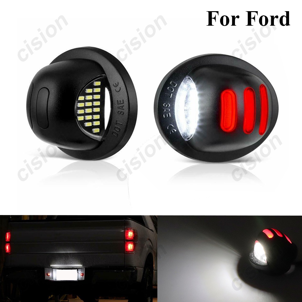Peças Para Ford F150 F250 2 Carro Iluminação Led Número Da Placa De Licença  Luzes Lâmpada Montagem Da Luz Do Carro Luces Para Ford F-150 Ranger Explore