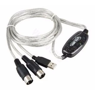 Cabo Midi Adaptador Conversor Audio Interface Usb Suporte