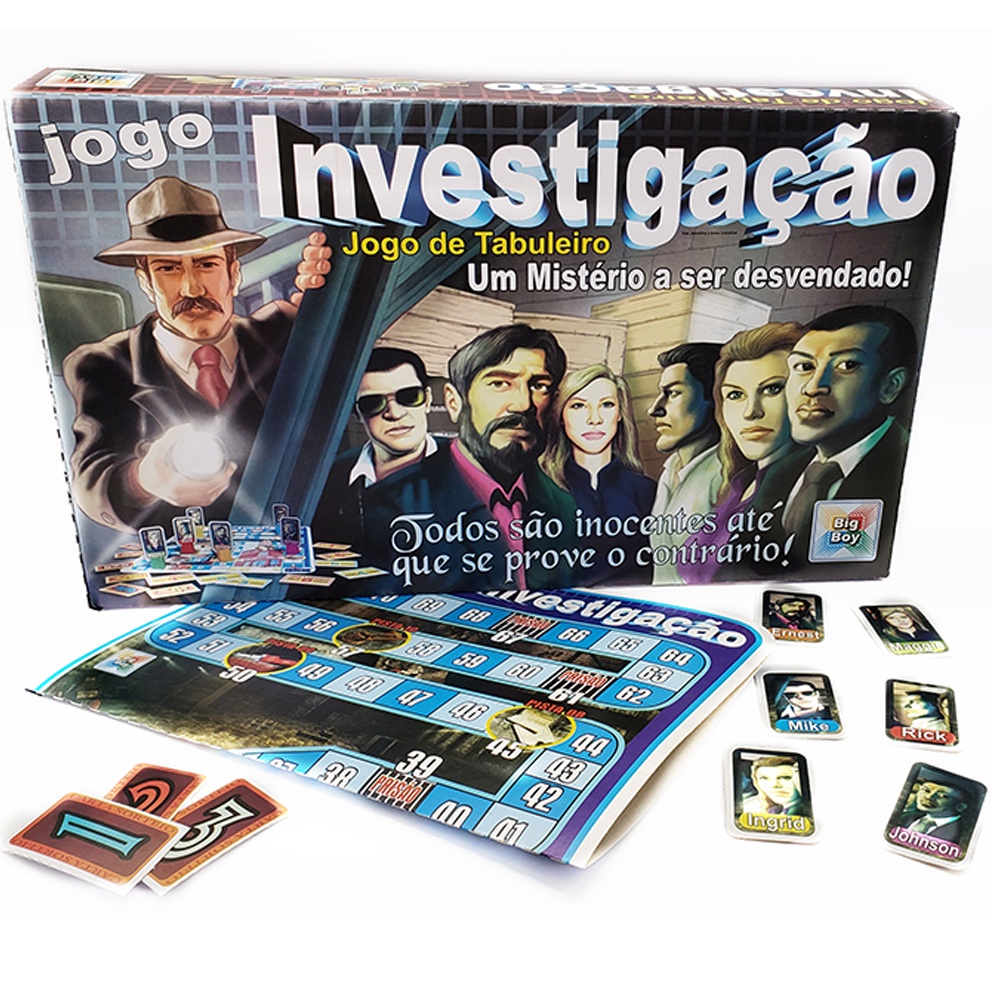 Jogo de Tabuleiro Investigação Detetive Sherlock, GGB Plast