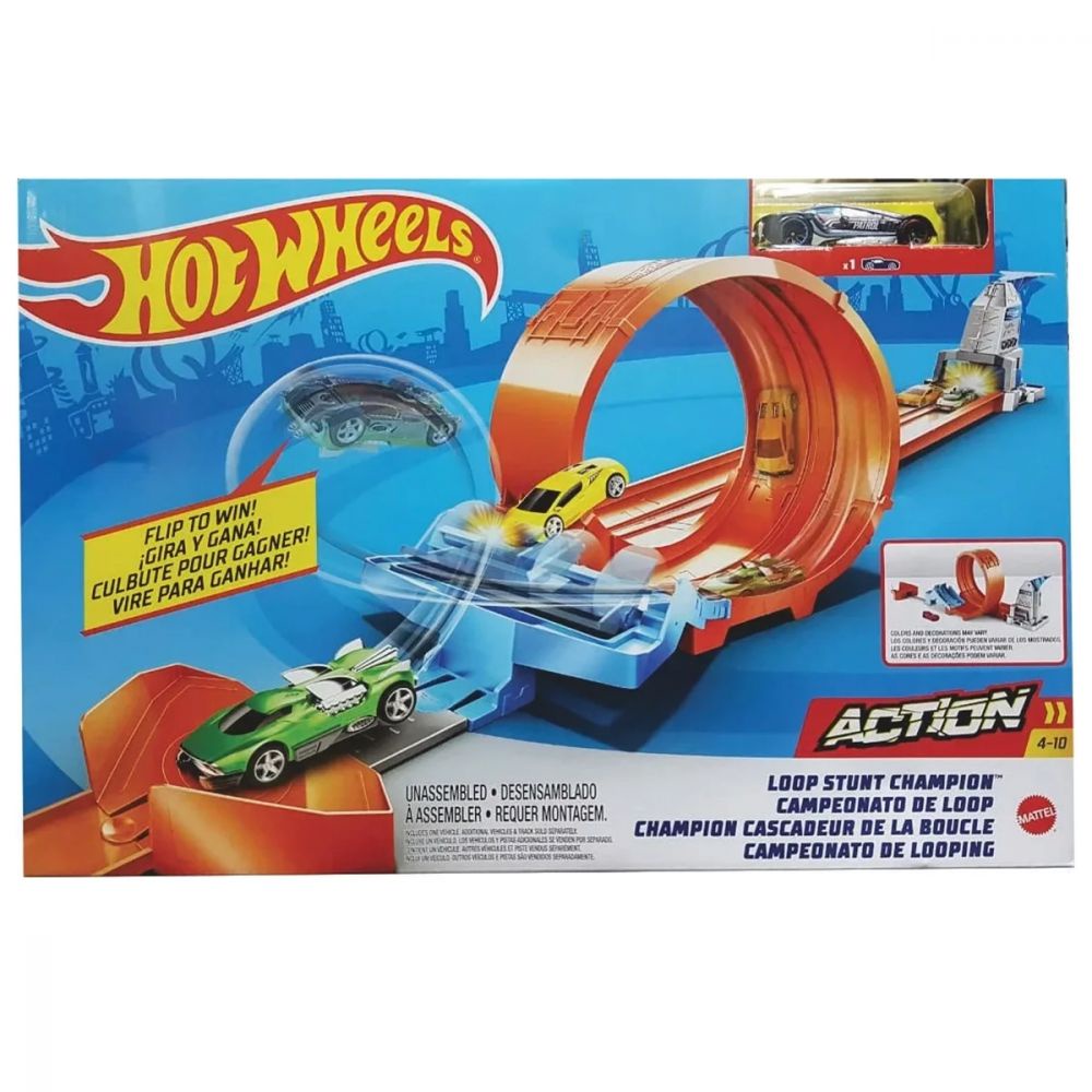 Pista De Carrinhos Hot Wheels Campeonato De Looping Mattel