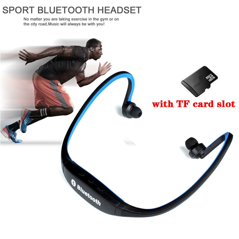 S9 Fone De Ouvido Bluetooth Sem Fio Esportivo Com Música Estéreo E Microfone + Slot Para Cartão Micro SD