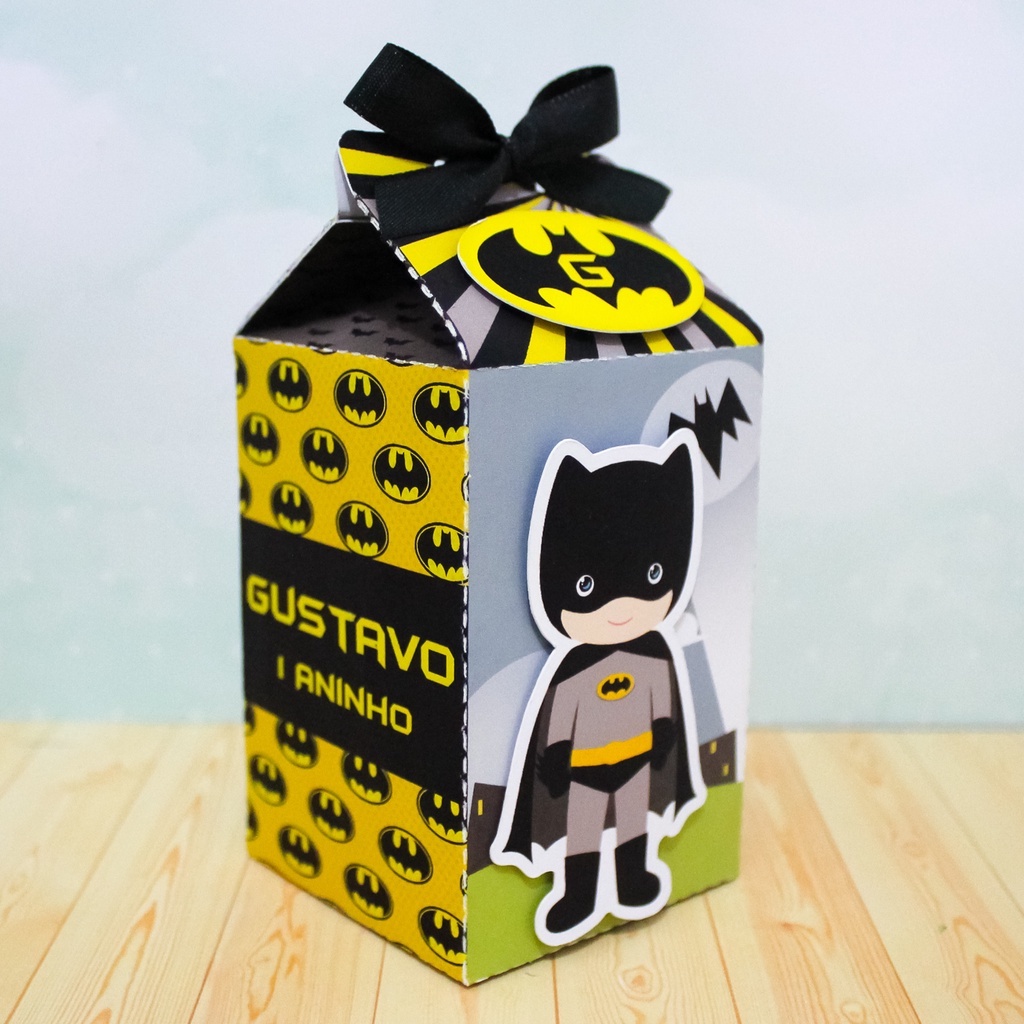 Caixa Milk Personalizada Batman Cute(10 UNIDADES)