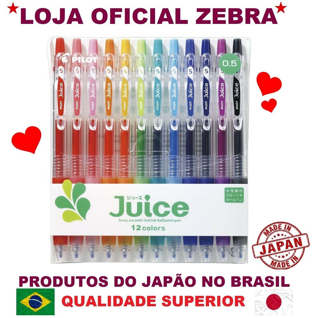 PILOT セット Original Pilot) - Conjunto de Canetas Pilot Juice Gel 0.38 0.5