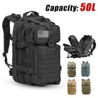 Mochila De Trekking Masculina À Prova D 'Água Campismo 30l / 50l