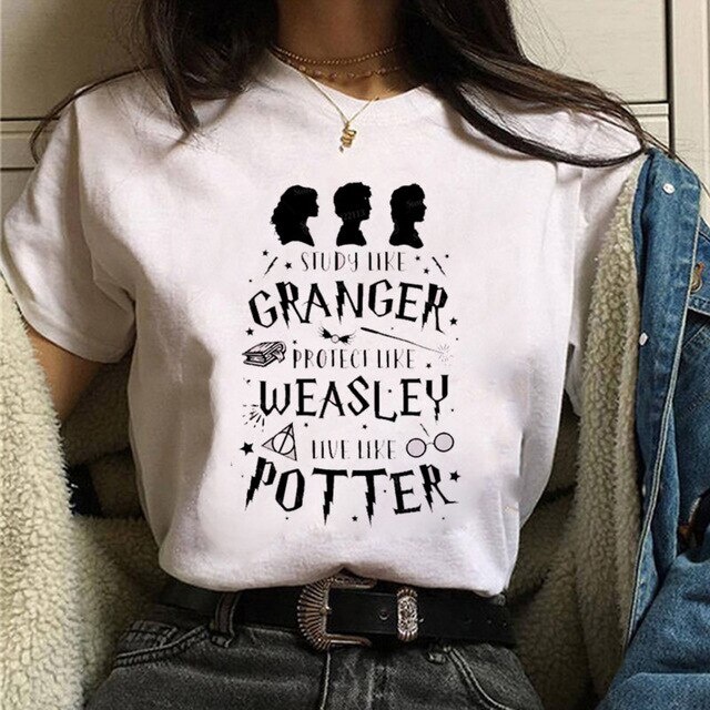 Camiseta Branca Harry Potter Feitiços de Hogwarts em Promoção na Americanas