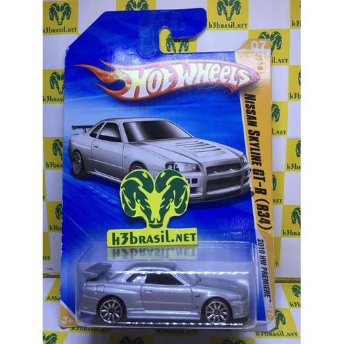 Bx163 Hot Wheels 2010 Premiere Nissan Skyline Gt R R34 Japan